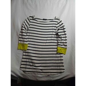 Colette Top Womens M Breton Stripes Minimalist Parisian Chic Nautical Clean Girl